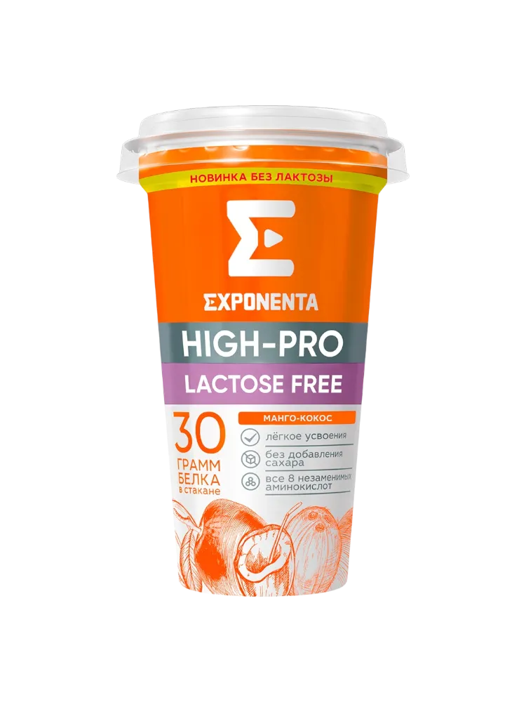 НАПИТОК КИСЛОМОЛОЧНЫЙ EXPONENTA 250Г МАНГО КОКОС