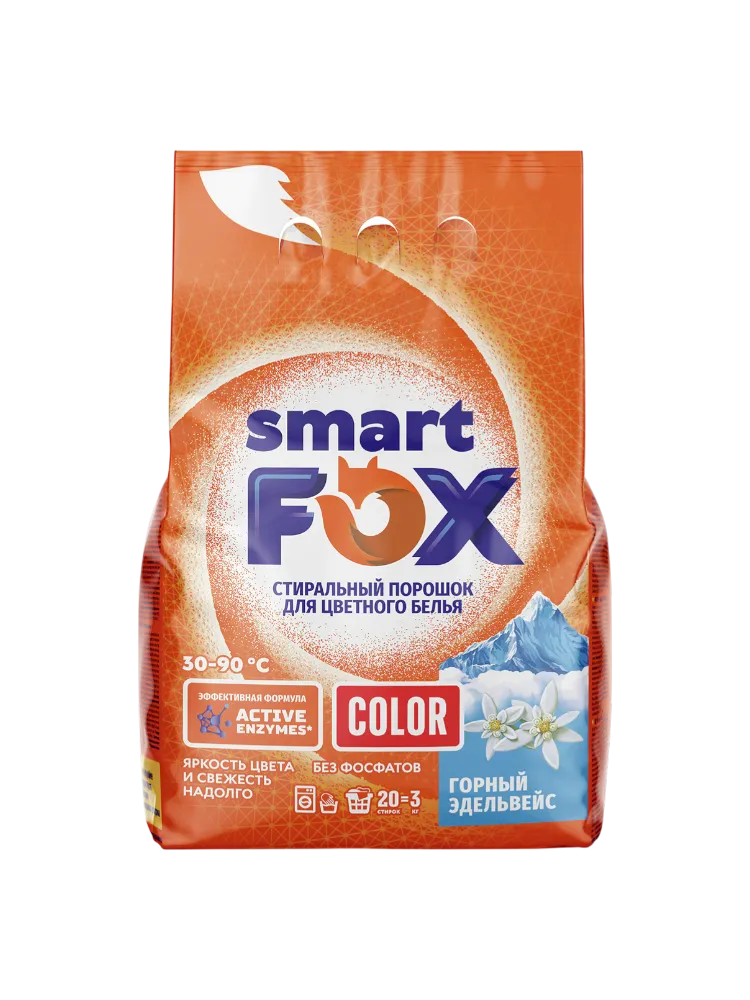 СТИР ПОР SMART FOX 3КГ COLOR ГОРНЫЙ ЭДЕЛЬВЕЙС