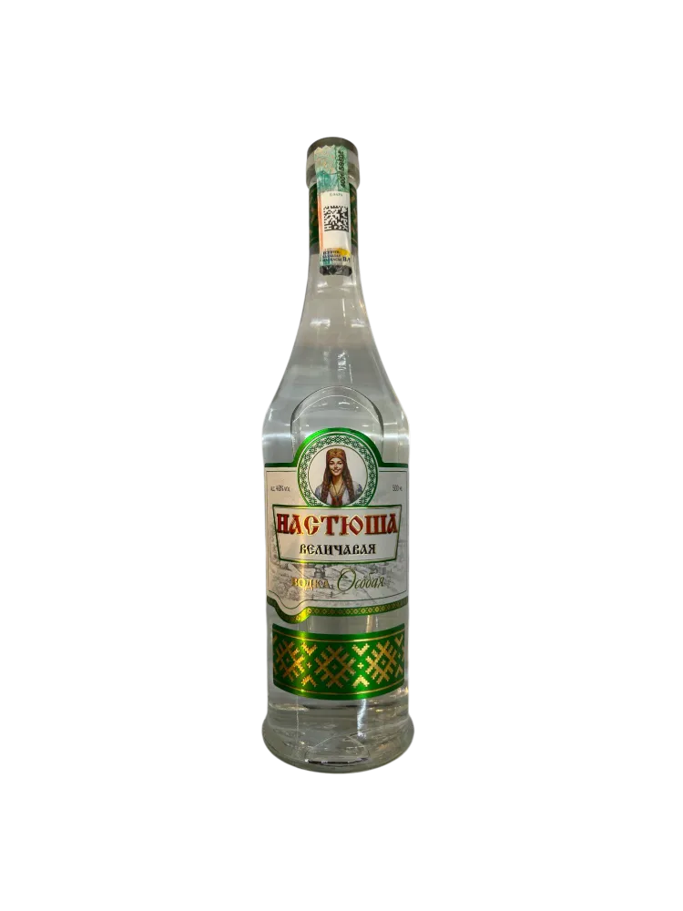 ВОДКА НАСТЮША ВЕЛИЧАВАЯ ОСОБАЯ 0.5Л 40% - фото 1