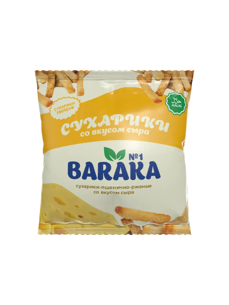 СУХАРИ BARAKA 100Г СЫР