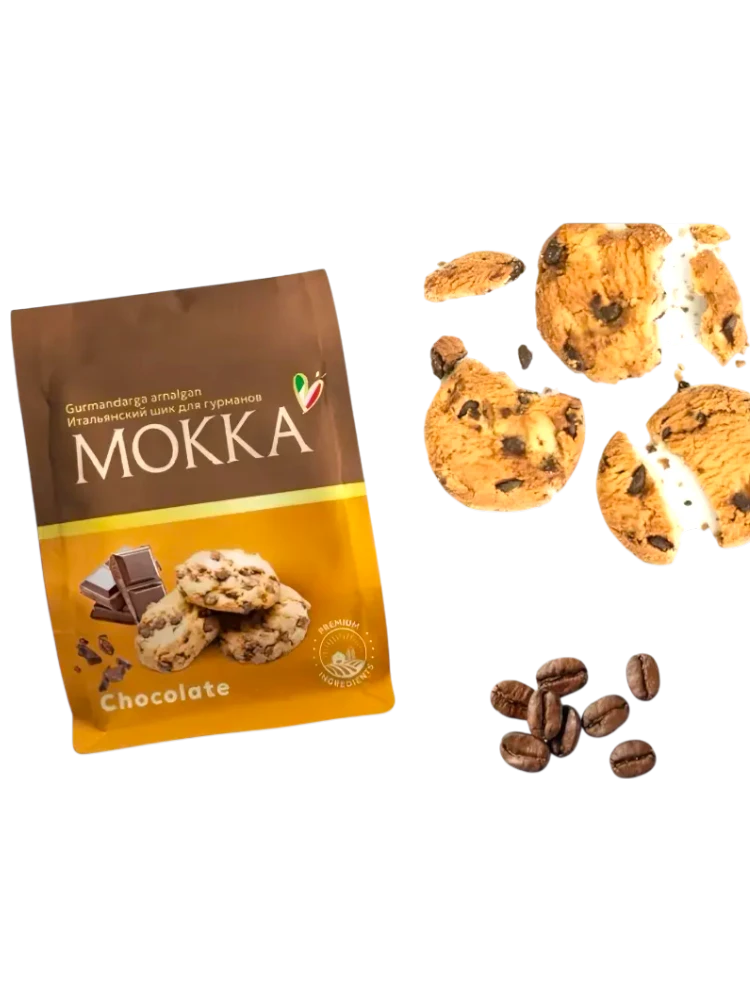 ПЕЧЕНЬЕ МОККА 150Г ШОК С БЕЛЬГИЙСКИМ КАКАО - фото 1