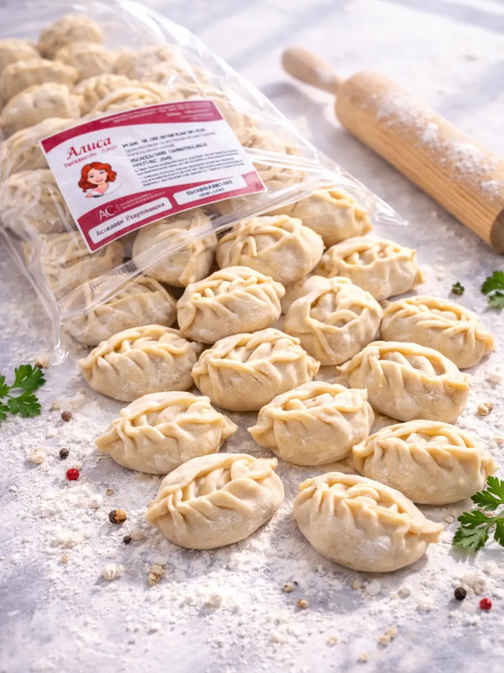 Манты с курдюком 700 гр  от "Алиса"