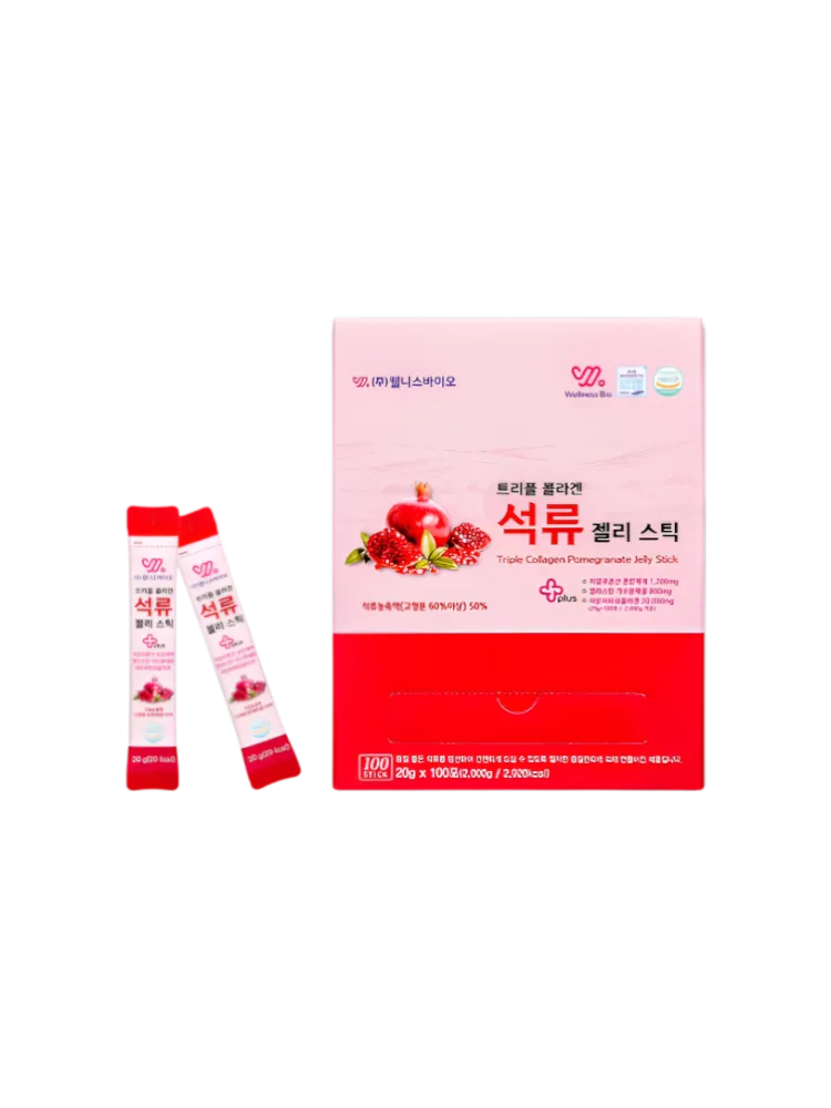 Гранатовый коллаген в желе от Wellness Bio 10 стиков
