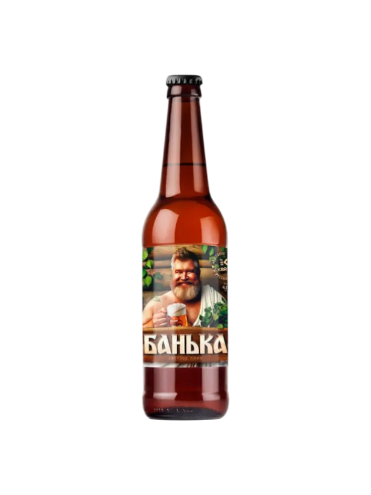 ПИВО БАНЬКА 0,45Л 4,1% СТ/Б - фото 1