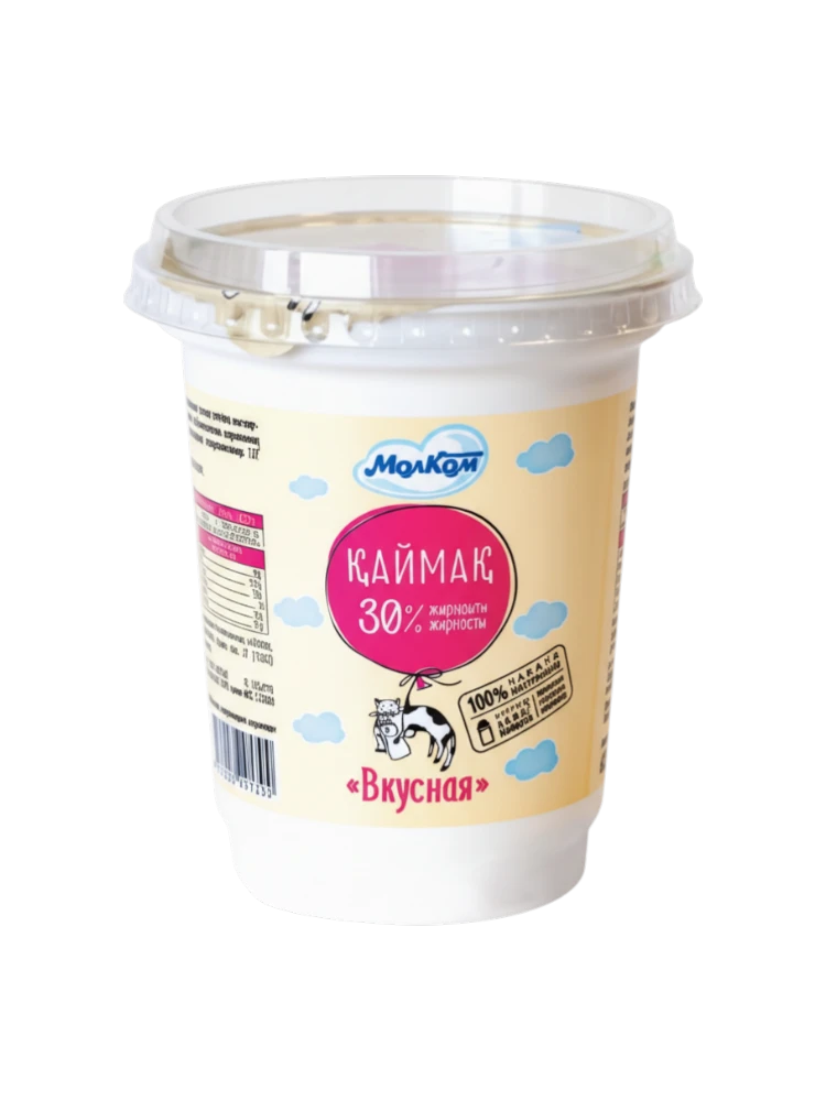 СМЕТАНА МОЛКОМ 30% 400Г СТАК