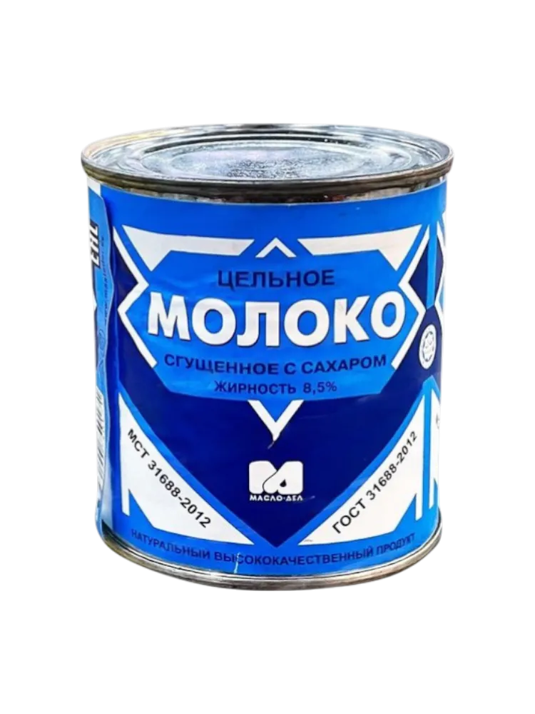 МОЛОКО СГУЩ ЦЕЛЬНОЕ 360Г 8.5% Ж/Б