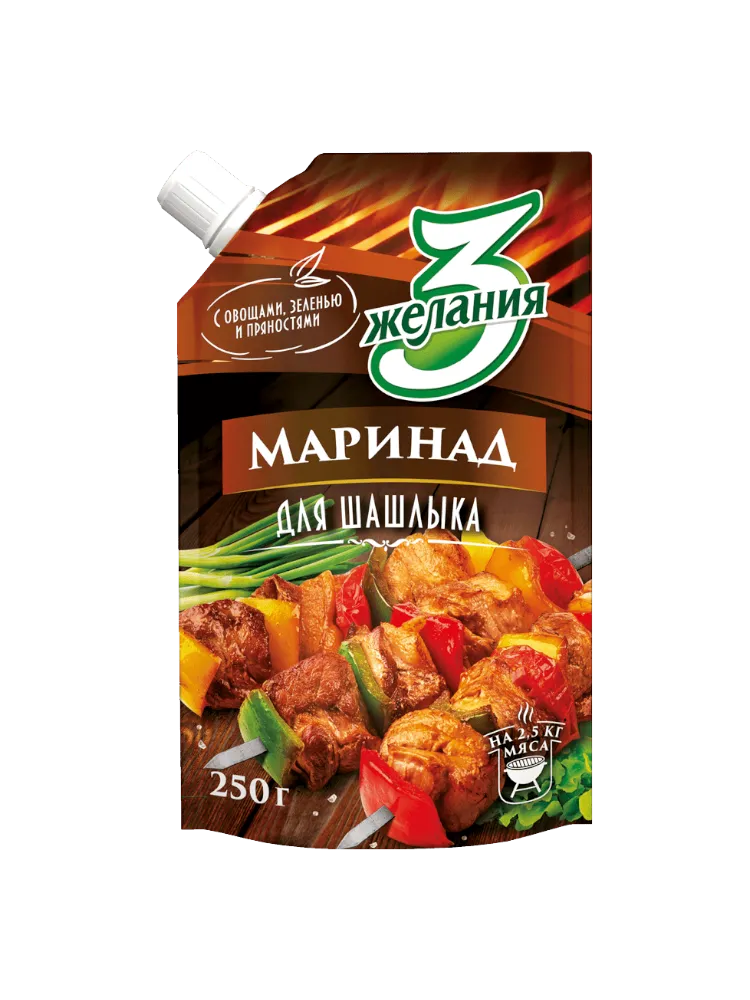 МАРИНАД 3 ЖЕЛАНИЯ ДЛЯ ШАШЛЫКА 250Г Д/П