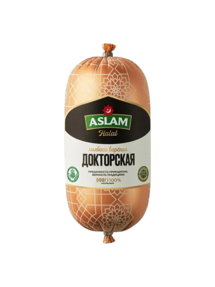 КОЛБАСА ASLAM ДОКТОРСКАЯ ВАР КЛАССИЧЕСКАЯ 500Г