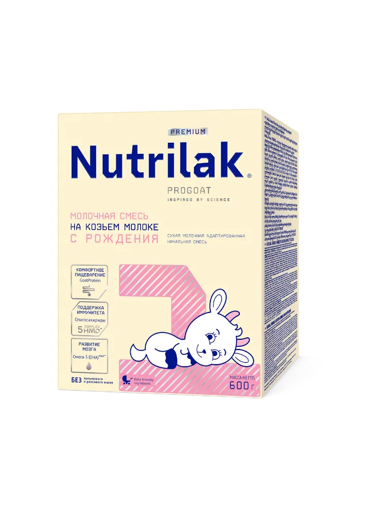 МОЛ СМЕСЬ NUTRILAK 1 PREMIUM 600Г КОЗЬЕ МОЛОКО