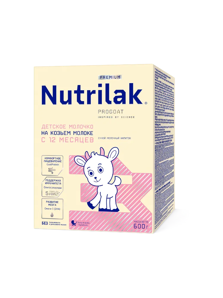 МОЛ СМЕСЬ NUTRILAK 3 PREMIUM 600Г КОЗЬЕ МОЛОКО