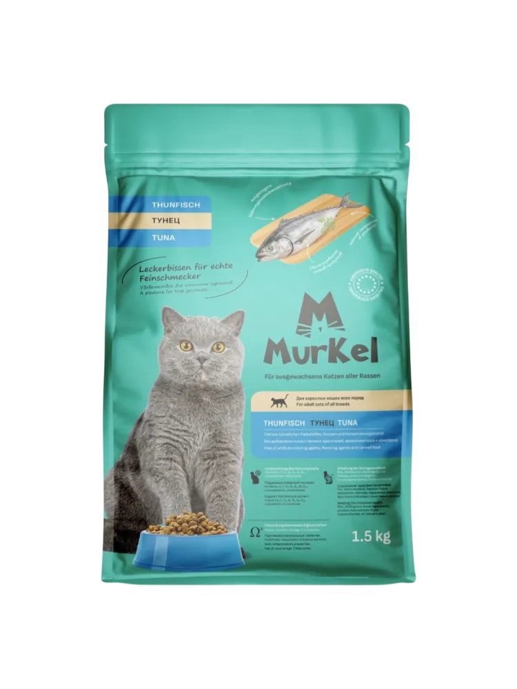 Murkel сбалансированный сухой корм тунец 1,5 кг