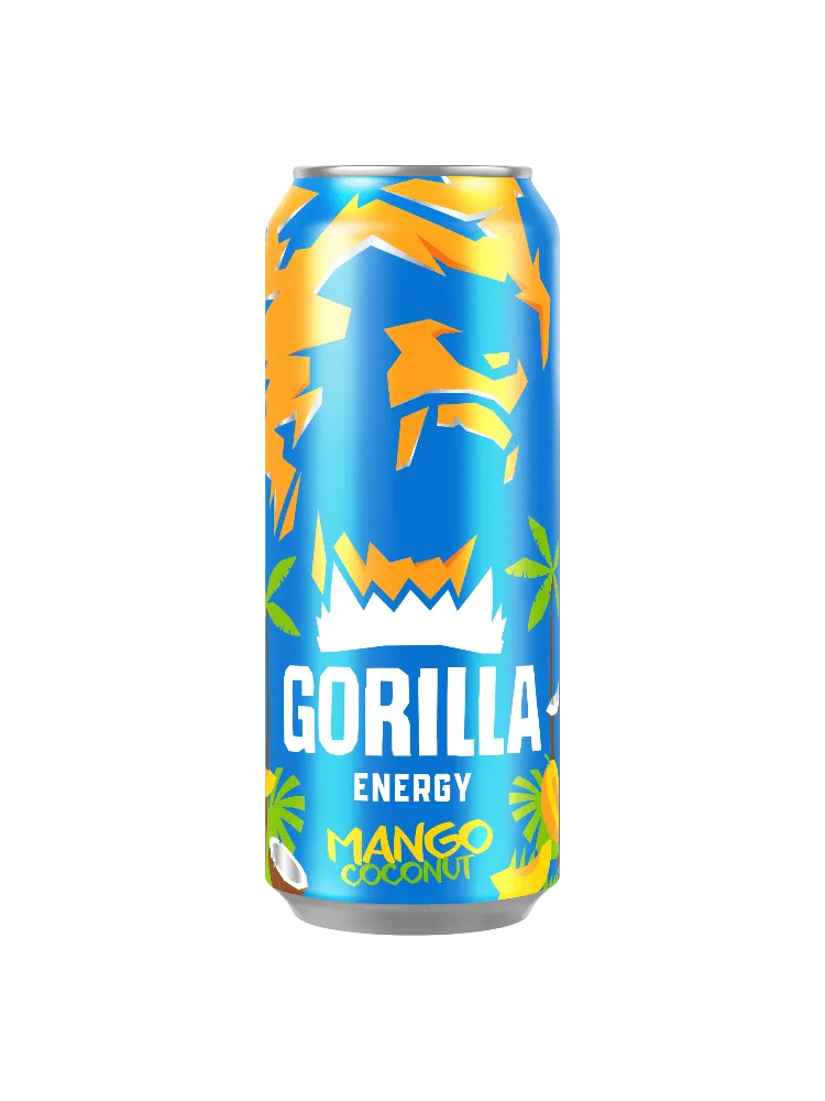 НАПИТОК ЭНЕРГЕТ GORILLA 0,25Л MANGO COCONUT Ж/Б