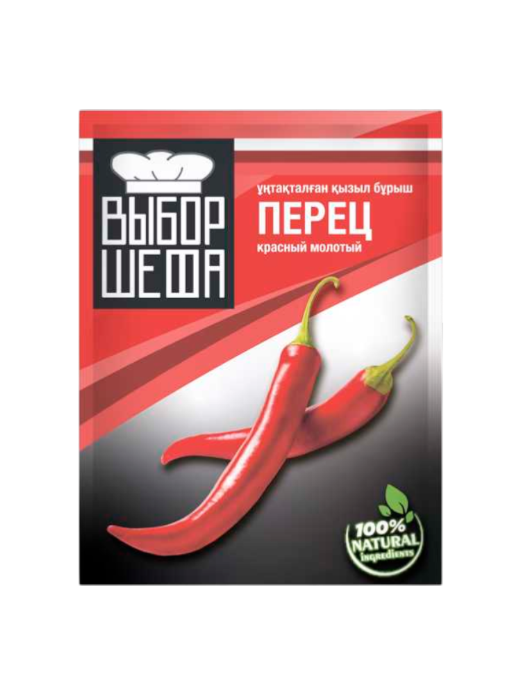 ПЕРЕЦ ВЫБОР ШЕФА КРАСНЫЙ МОЛОТЫЙ 50ГР