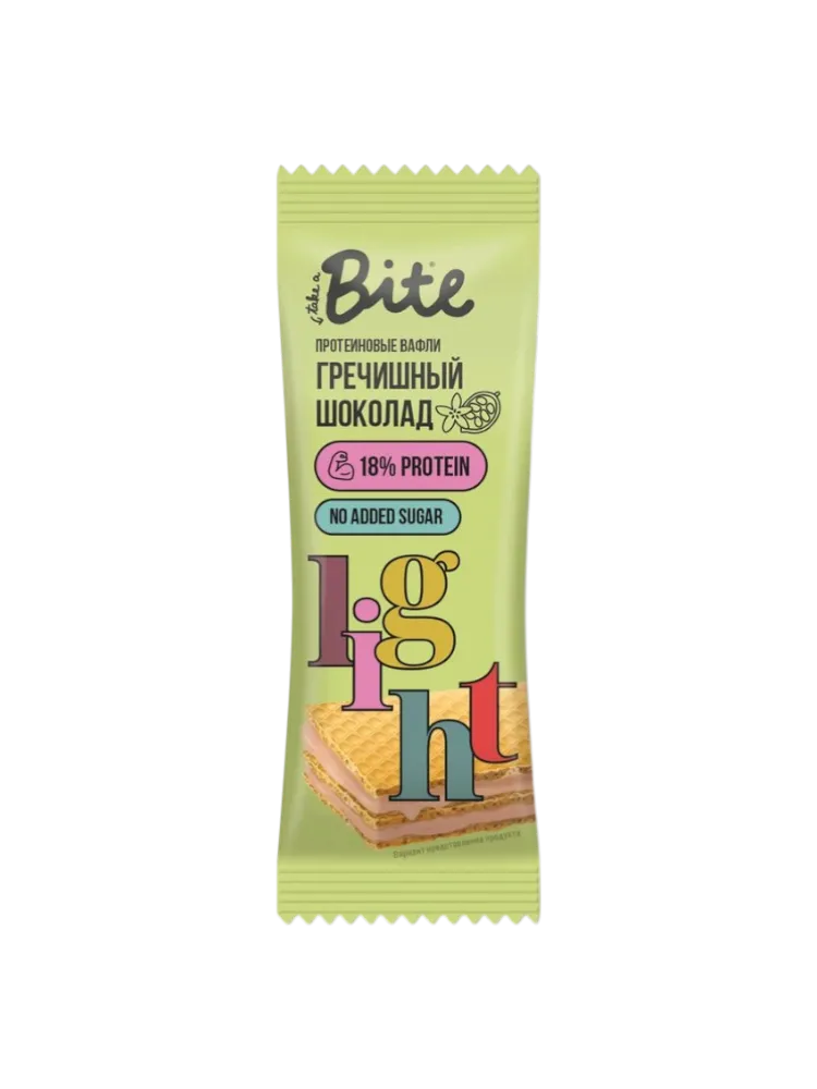ВАФЛИ BITE ПРОТЕИНОВЫЕ ГРЕЧИШНИЙ ЧАЙ 35 Г