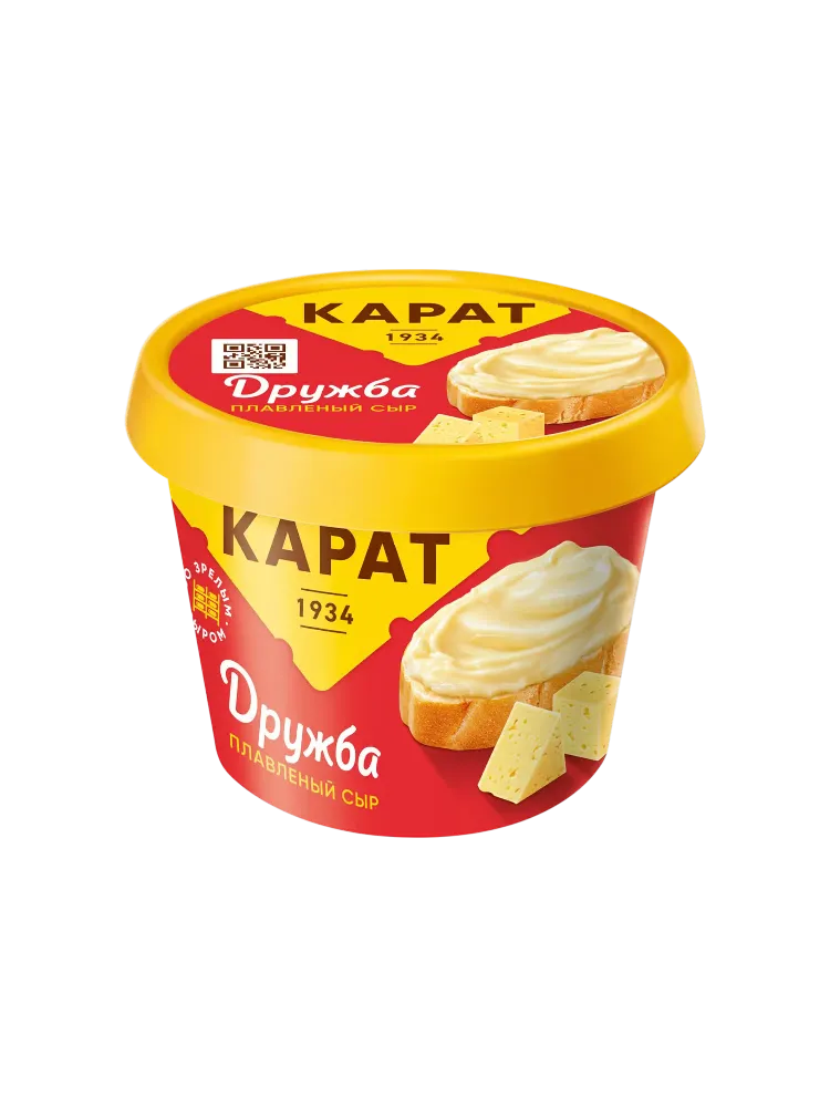СЫР КАРАТ ДРУЖБА ПЛАВЛ 45% 230Г