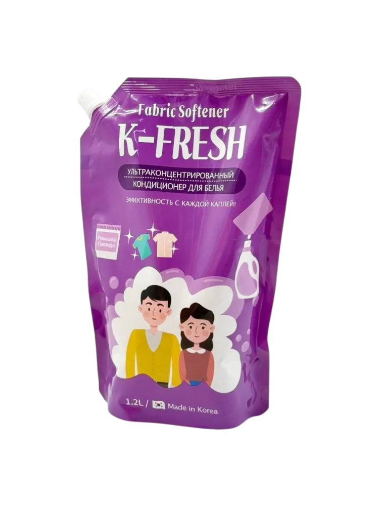 КОНДИЦИОНЕР Д/БЕЛЬЯ K-FRESH УЛЬТРАКОНЦЕНТРАТ 1,2Л ДОЙ-ПАК