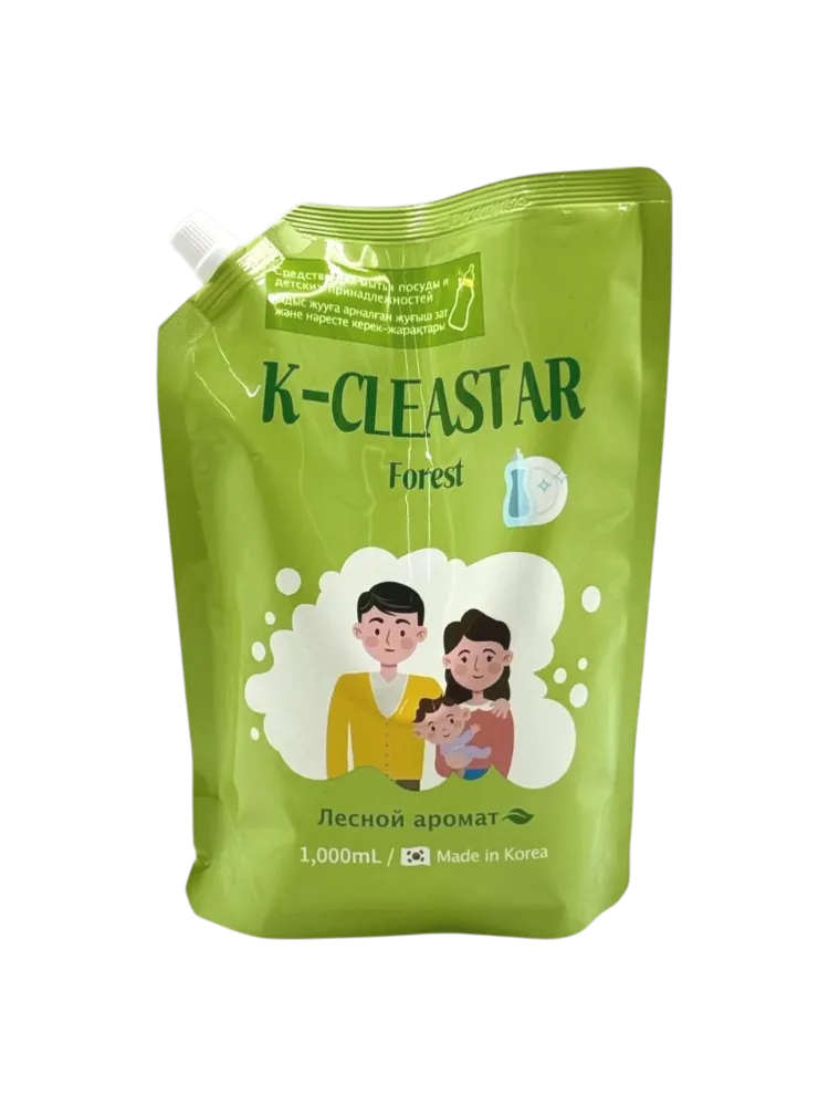 СР-ВО Д/МЫТЬЯ ПОСУДЫ K-CLEASTAR 1000МЛ ДОЙ-ПАК