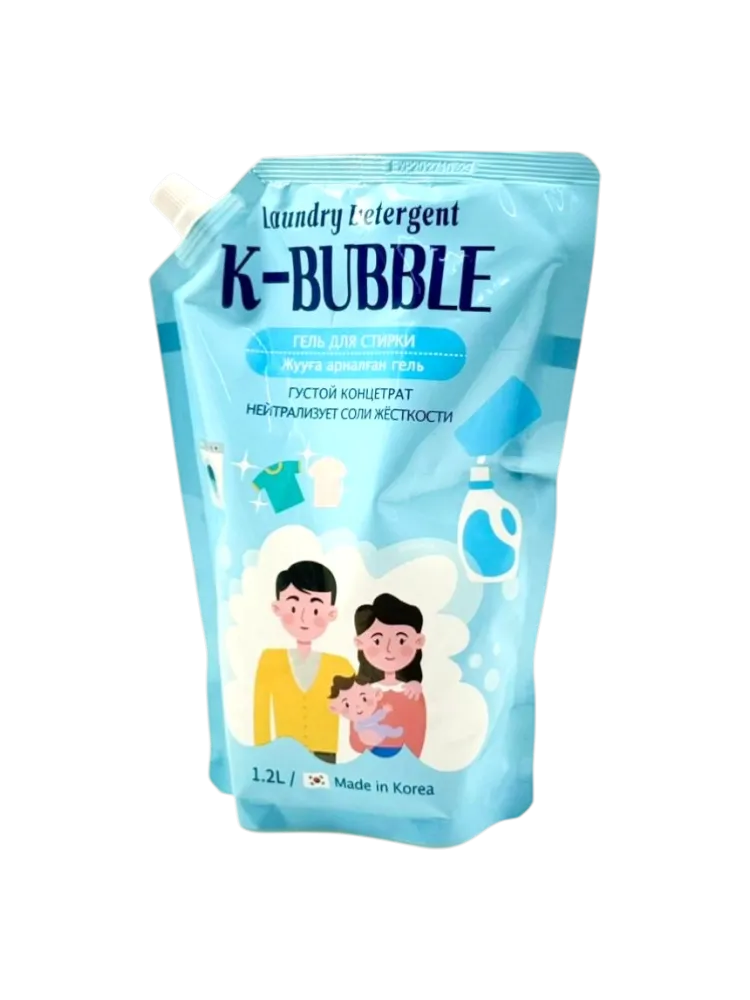 ГЕЛЬ Д/СТИРКИ K-BUBBLE 1,2Л ДОЙ-ПАК