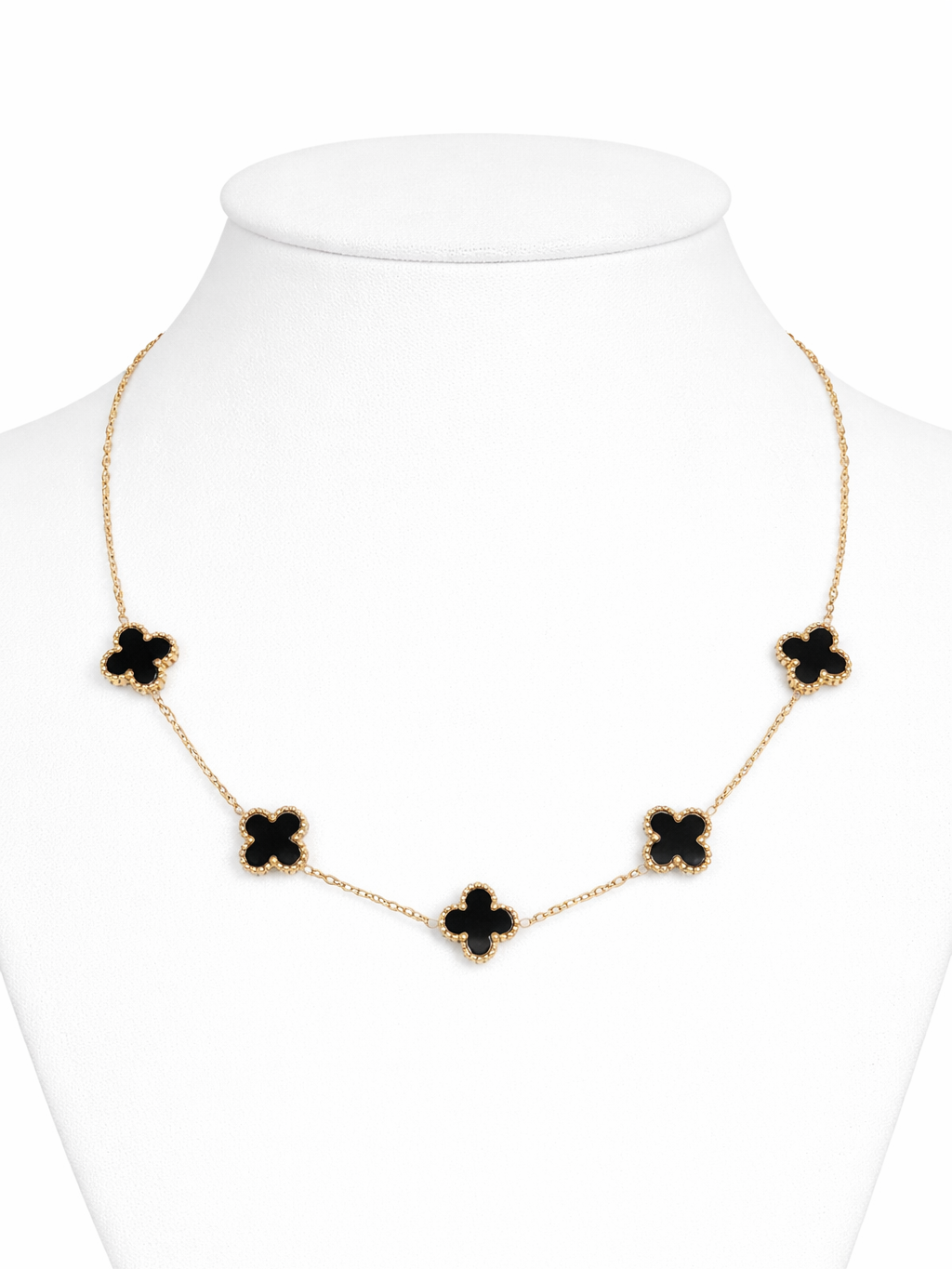 Бижутерное колье в стиле Van Cleef & Arpels Alhambra 