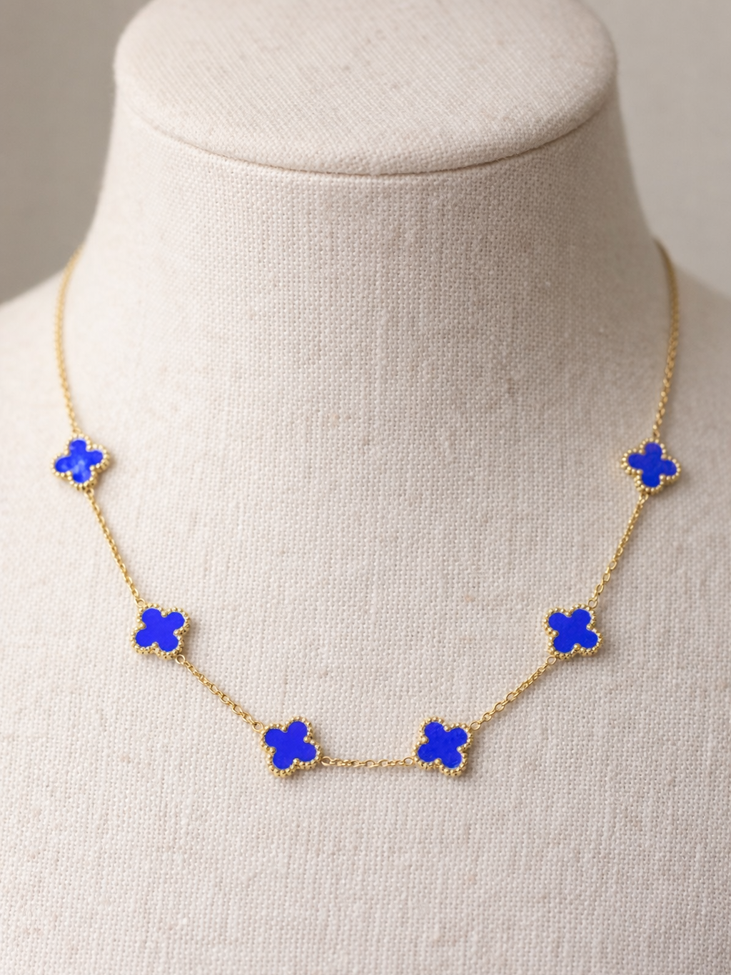 Бижутерное колье в стиле Van Cleef & Arpels Alhambra 