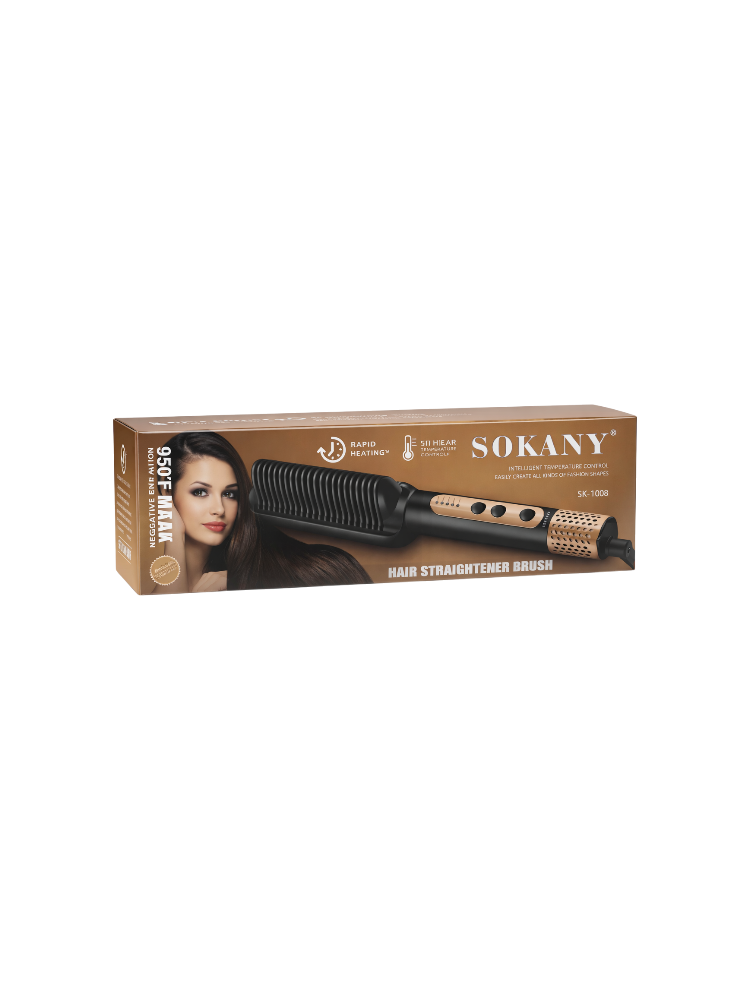 Выпрямитель-щетка для волос Sokany SK-1008