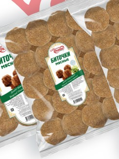 Биточки мясные из мяса говядины 400гр.