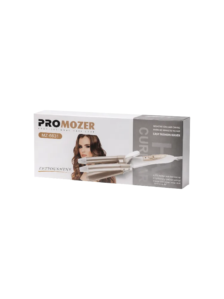 Тройная плойка для волос Pro Mozer MZ‑6631 Easy Fashion Waver