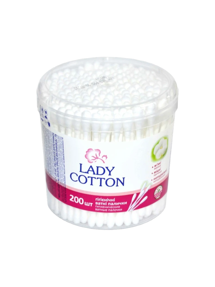 ВАТНЫЕ ПАЛОЧКИ LADY COTTON 200ШТ