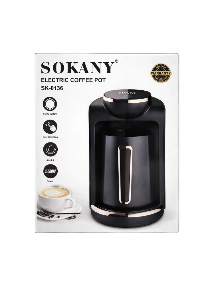 Электрическая кофеварка (электротурка) SOKANY SK-0136
