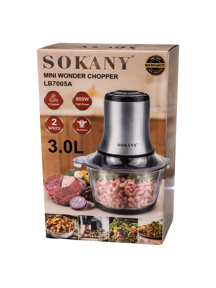 Электрический измельчитель (чоппер) Sokany LB7005A, 3л, 800Вт