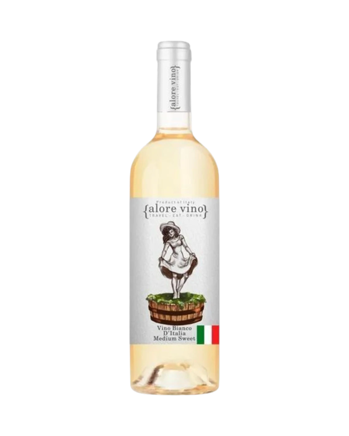 ВИНО ALORE VINO 0,75Л BIANCO MEDIUM SWEET БЕЛ П/СЛАД - фото 1