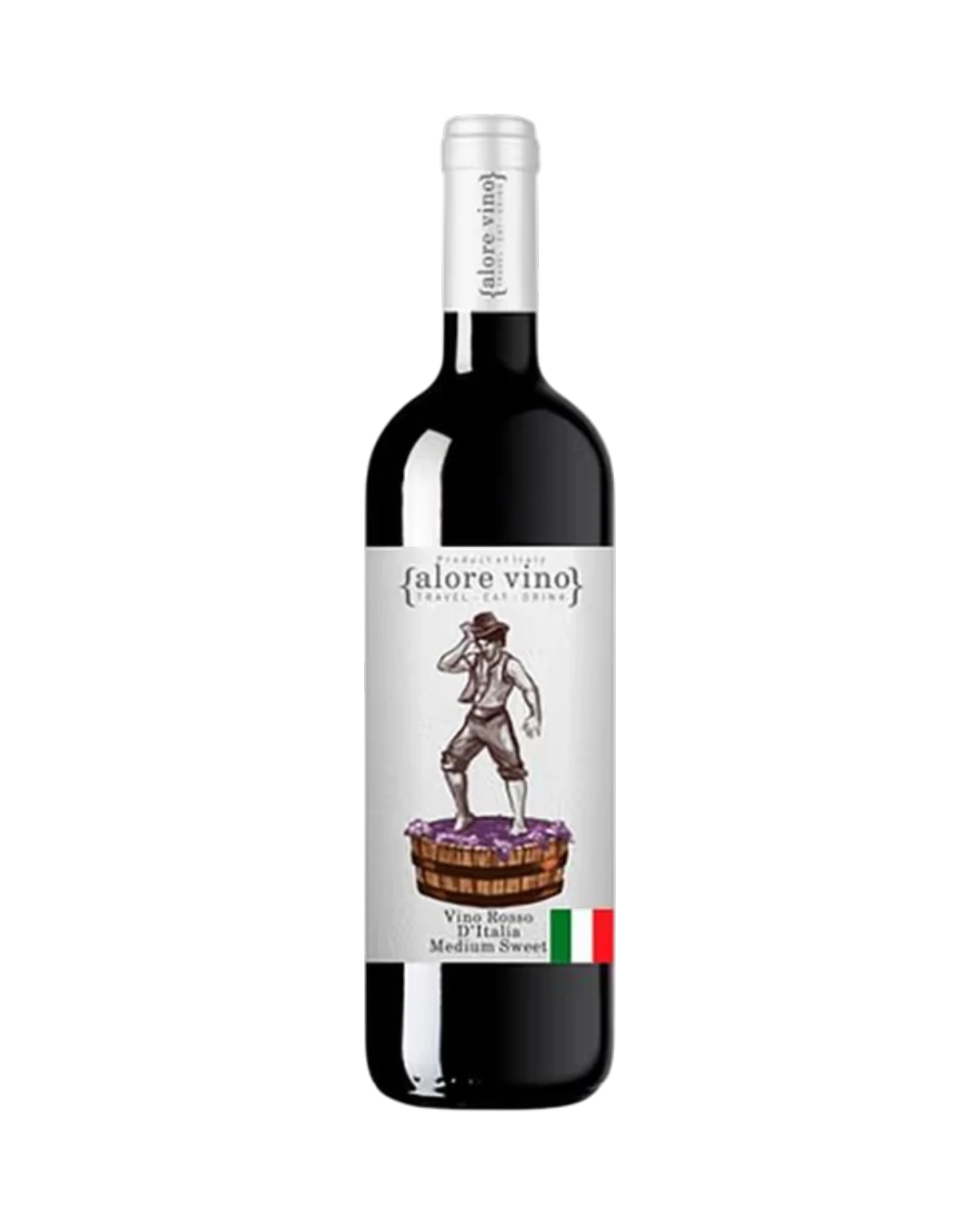 ВИНО ALORE VINO 0,75Л ROSSO MEDIUM SWEET КРАС П/СЛАД - фото 1