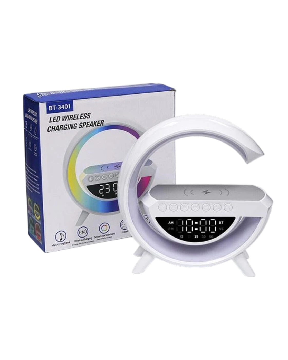 Умный ночник-лампа BT-3401  G-Smart 3 в 1: Bluetooth-колонка и беспроводная зарядка   