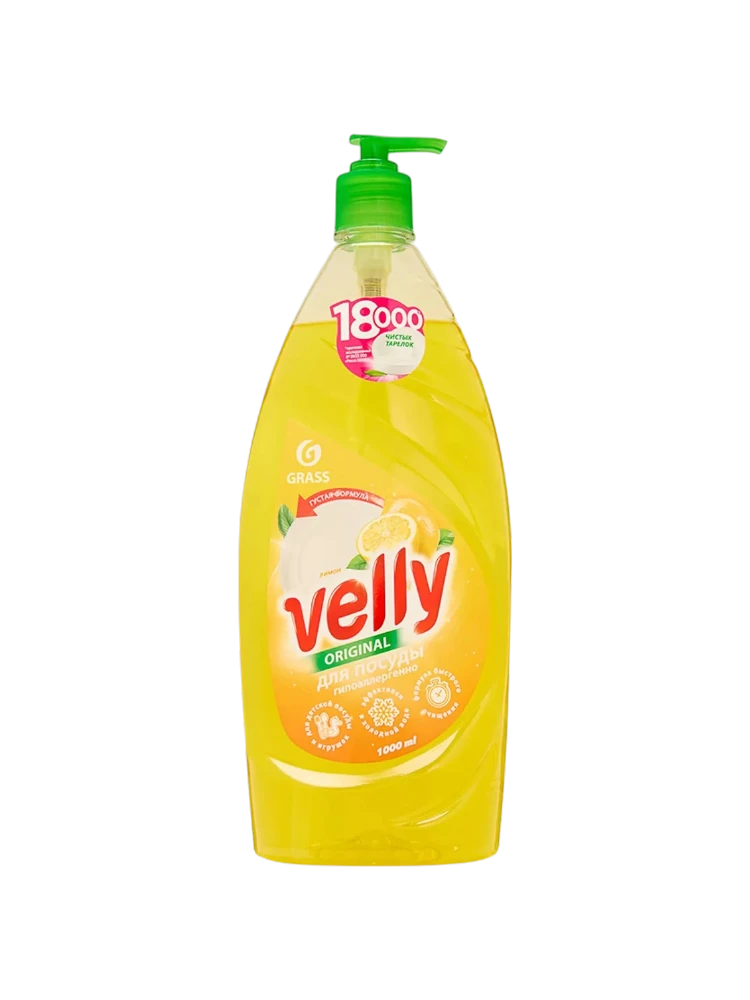 СР-ВО Д/МЫТЬЯ ПОСУДЫ VELLY ЛИМОН 1000МЛ(8)