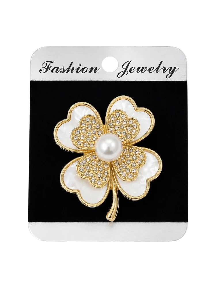 Брошь четырехлистник - фото 1