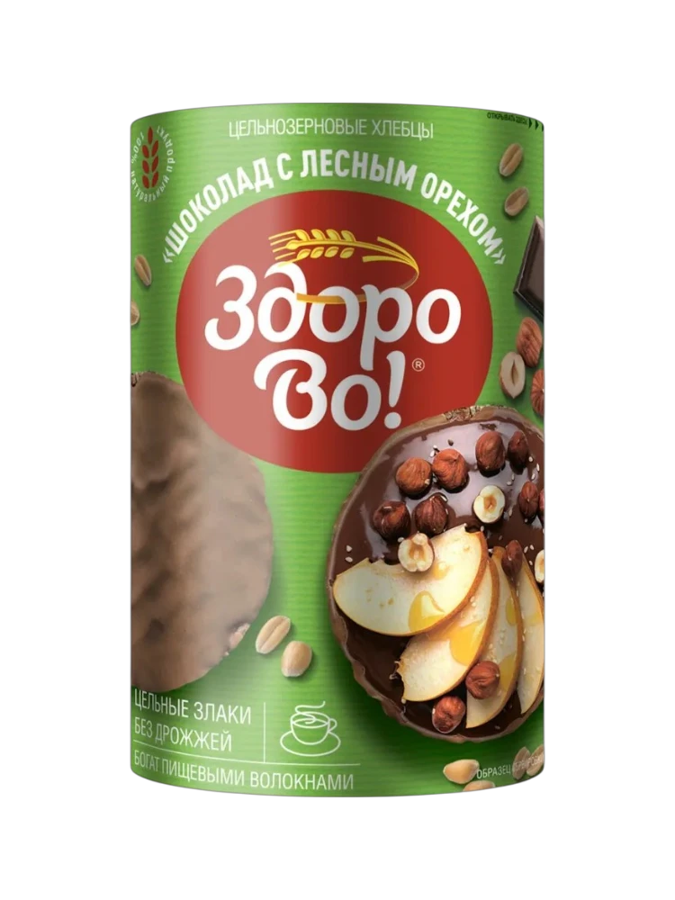 ХЛЕБЦЫ ЗДОРОВО 180Г ШОК ЛЕСНОЙ ОРЕХ