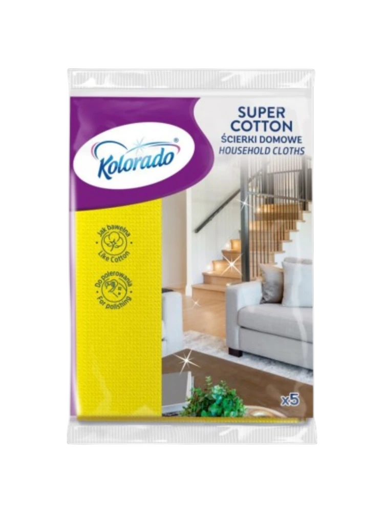 САЛФЕТКА KOLORADO SUPER COTTON ИЗ ВИСКОЗЫ 5ШТ/34Х45СМ