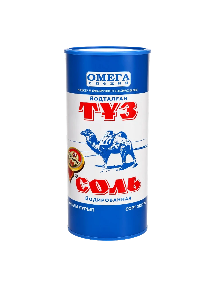 СОЛЬ ОМЕГА 200Г ЙОДИРОВАННАЯ  В ТУБЕ