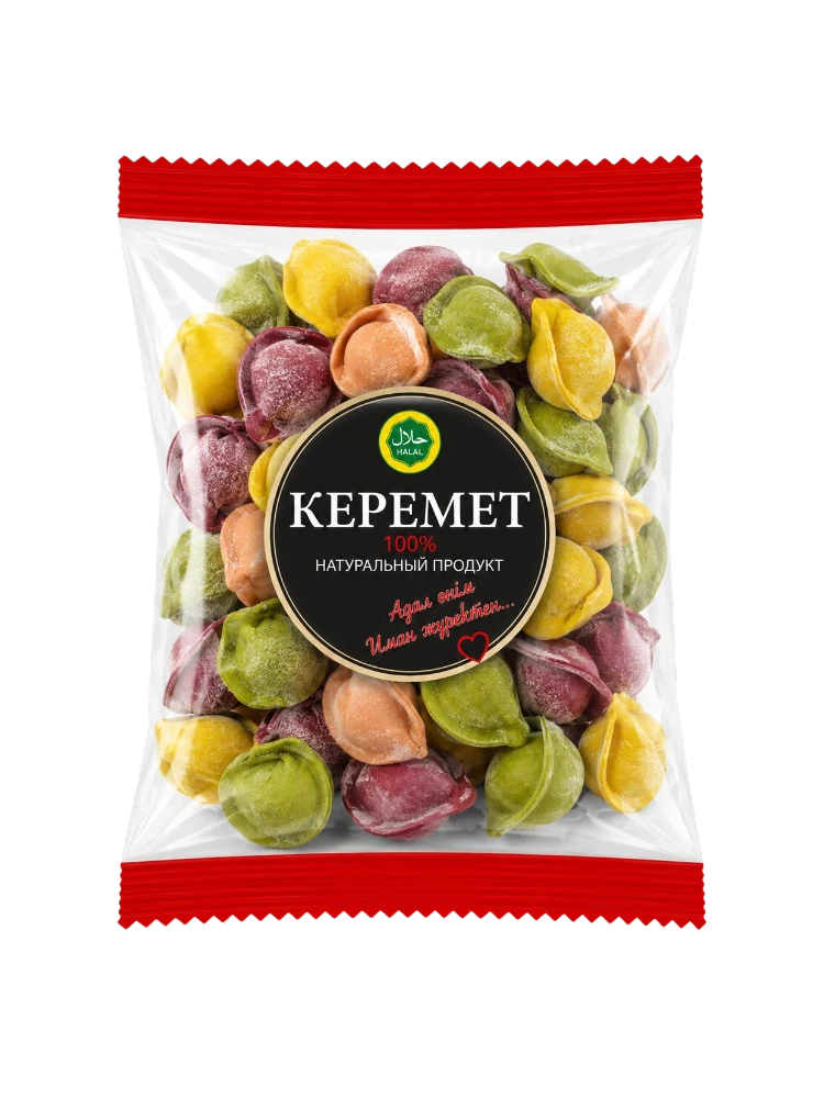 Пельмени 900 гр (цветные, говядина) от Керемет