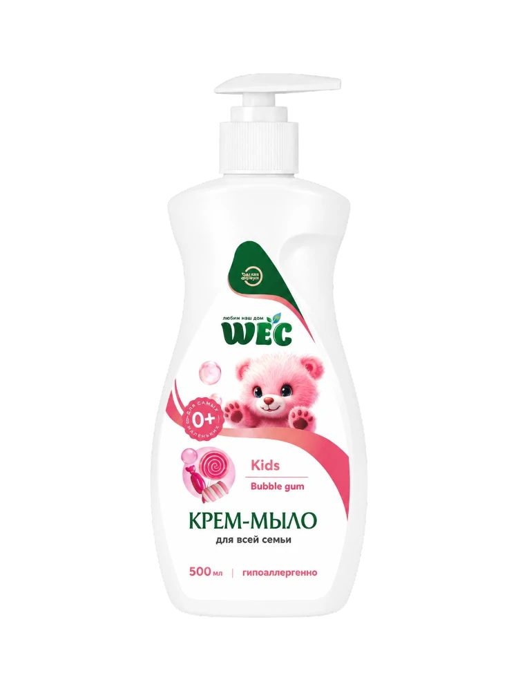 Жидкое мыло детское WEC Жидкое мыло для рук и тела - Kids Bubble Gum 500 мл - фото 1