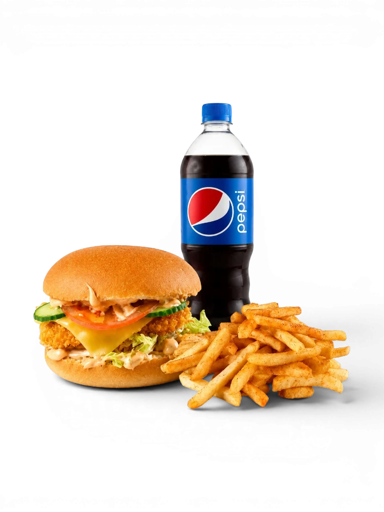 COMBO 4 (Standart Burger|Pepsi 0.5|Standart Fries) от Brofood