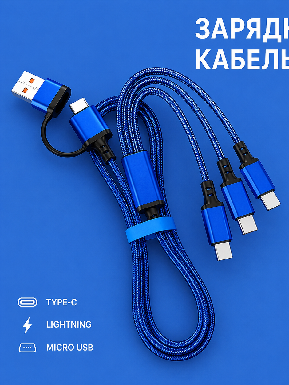 Зарядный кабель 3в1