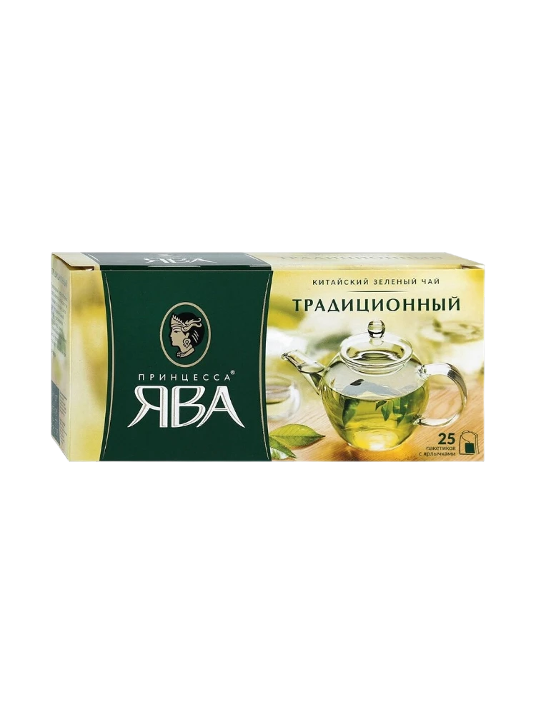 ЧАЙ ЯВА 25ШТ ЗЕЛЕНЫЙ