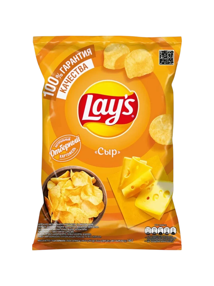 ЧИПСЫ LAYS СЫР 140Г 