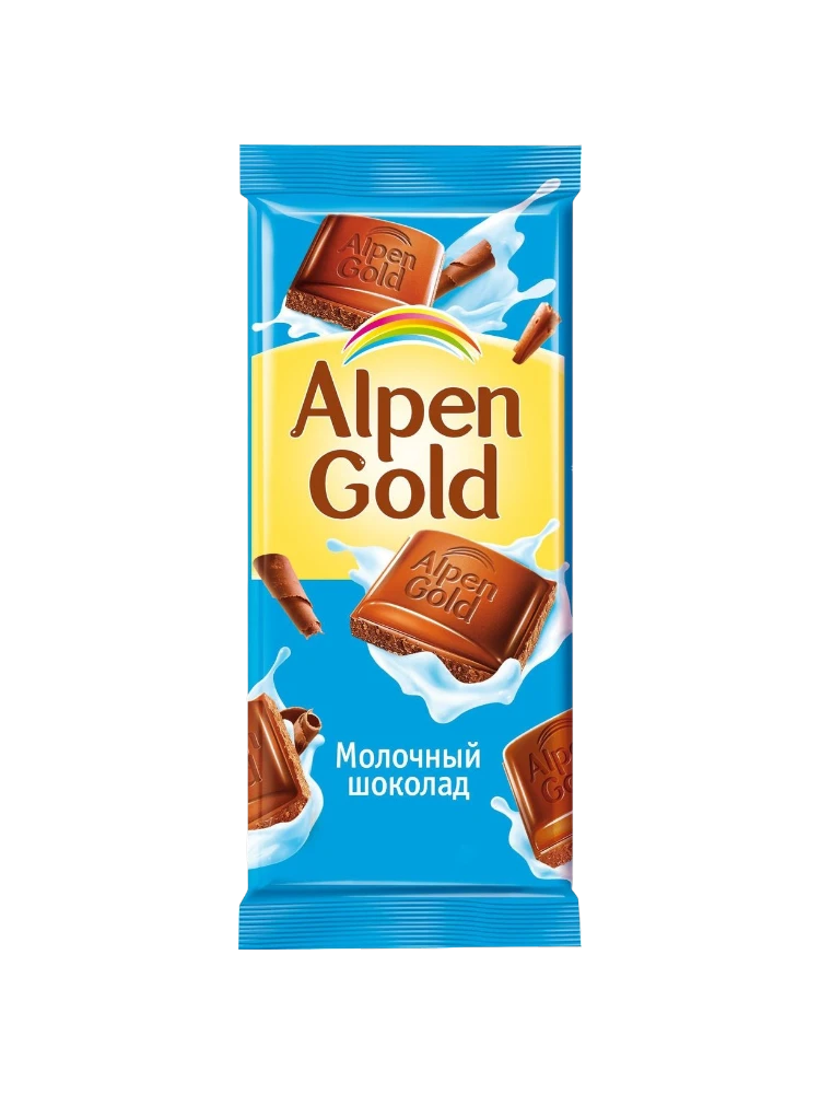 ШОК ALPEN GOLD 90Г МОЛОЧНЫЙ ШОКОЛАД 