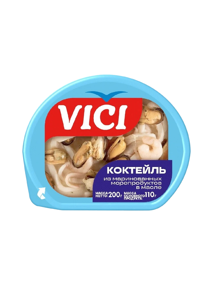 КОКТЕЙЛЬ VICI 200Г ИЗ МАР МОРЕПРОДУКТОВ В/М ОХЛ