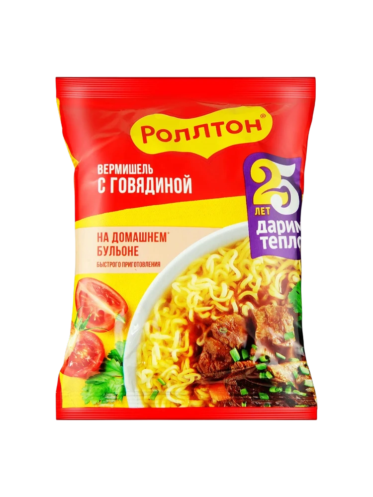 ЛАПША РОЛЛТОН 60Г ГОВЯДИНА