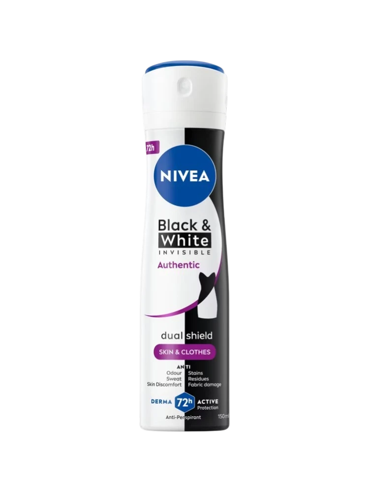АНТИПЕРСПИРАНT NIVEA BLACK&WHITE INVISIBLE AUTHLETIC СПРЕЙ 150МЛ