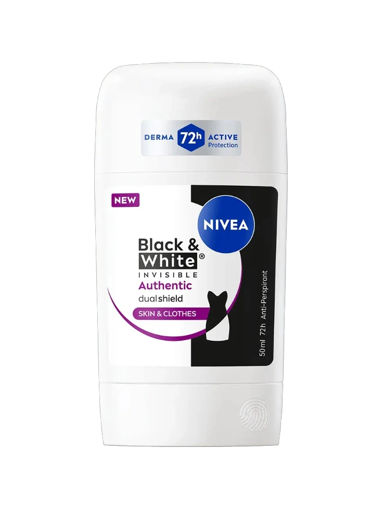АНТИПЕРСПИРАНT NIVEA BLACK&WHITE INVISIBLE AUTHLETIC СТИК 50МЛ