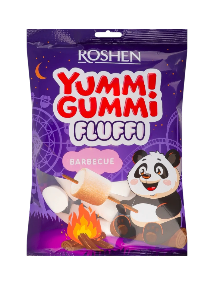 Маршмеллоу Yummi Gummi Fluffi Barbecue  200г /7шт